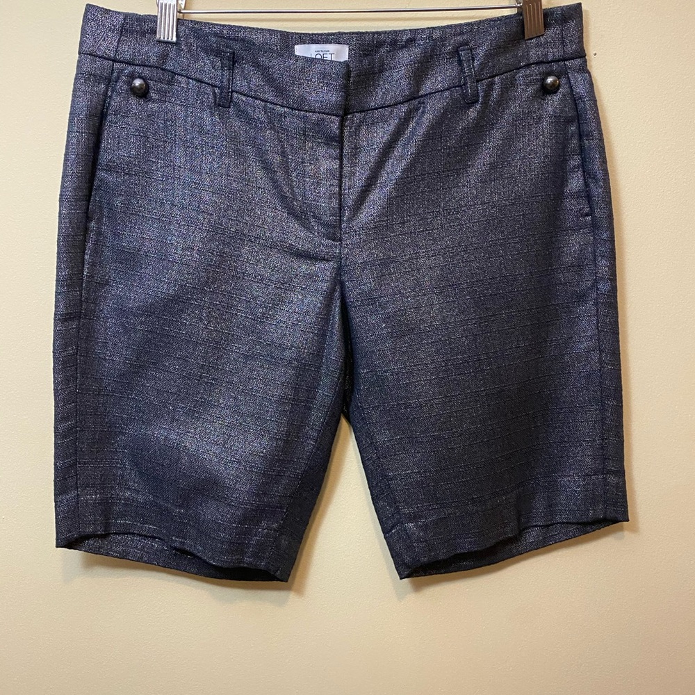 Metallic Blue Shorts